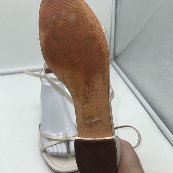 J. Crew Strappy Abbie Sandals in Cream - Picture 6 of 8
